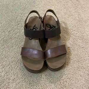 OTBT Brown Wedge Heels